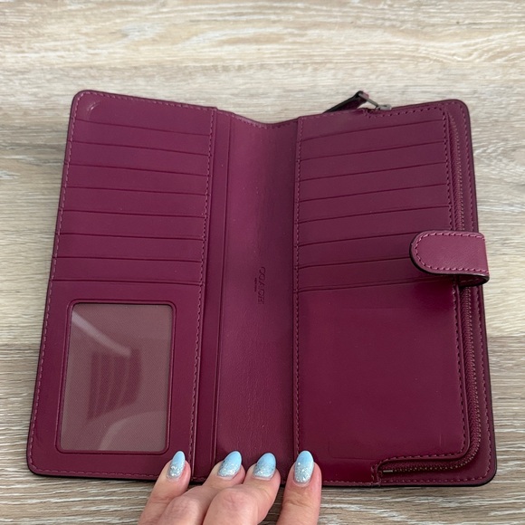 Coach Women's Rich Burgundy Wallet - Picture 3 of 3